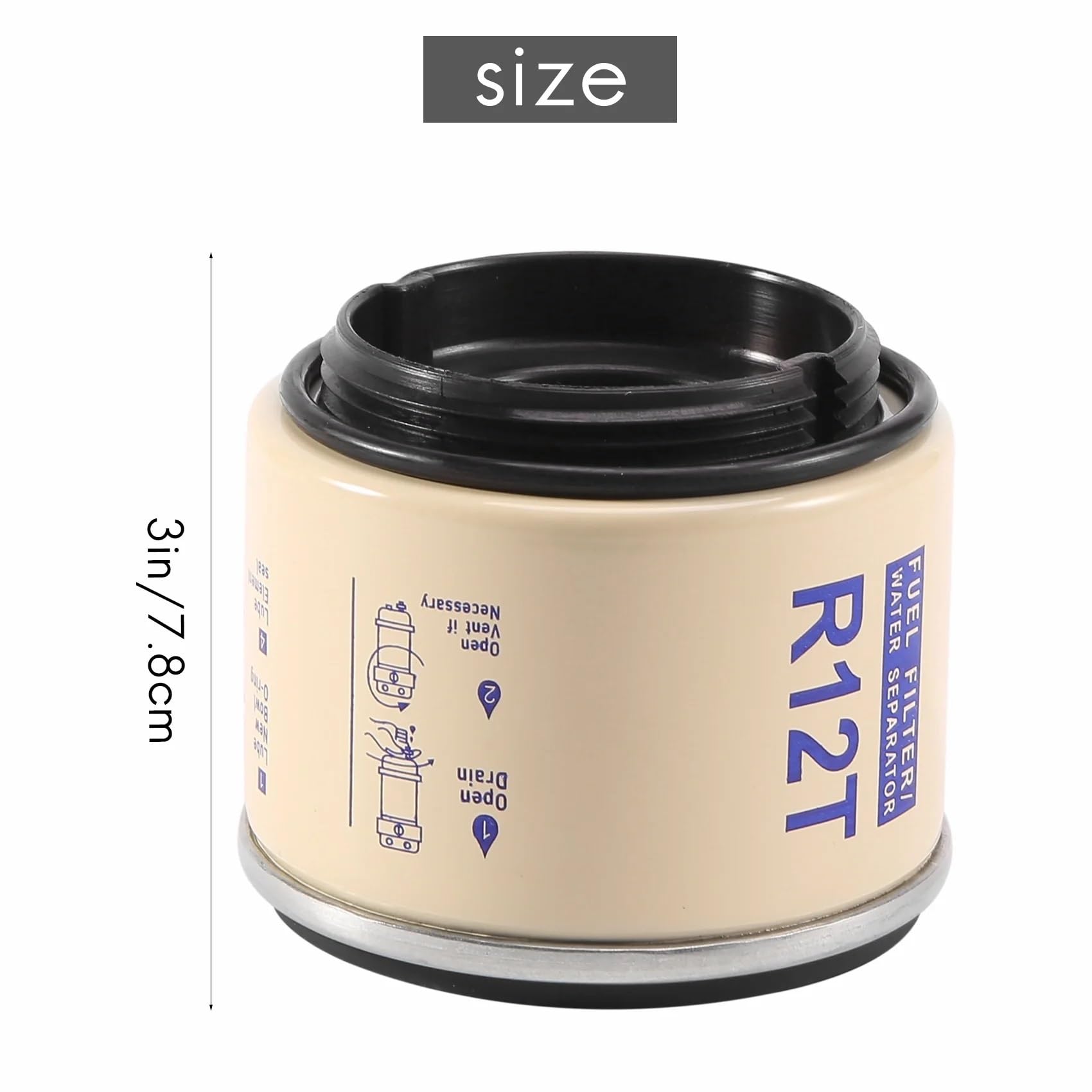 Filtro de Combustible Diésel Ajuste para 40R 120AT S3240 NPT ZG1/4-19 piezas automotrices AU34-R12T motor de filtro separador combustible/agua Filtro de combustible