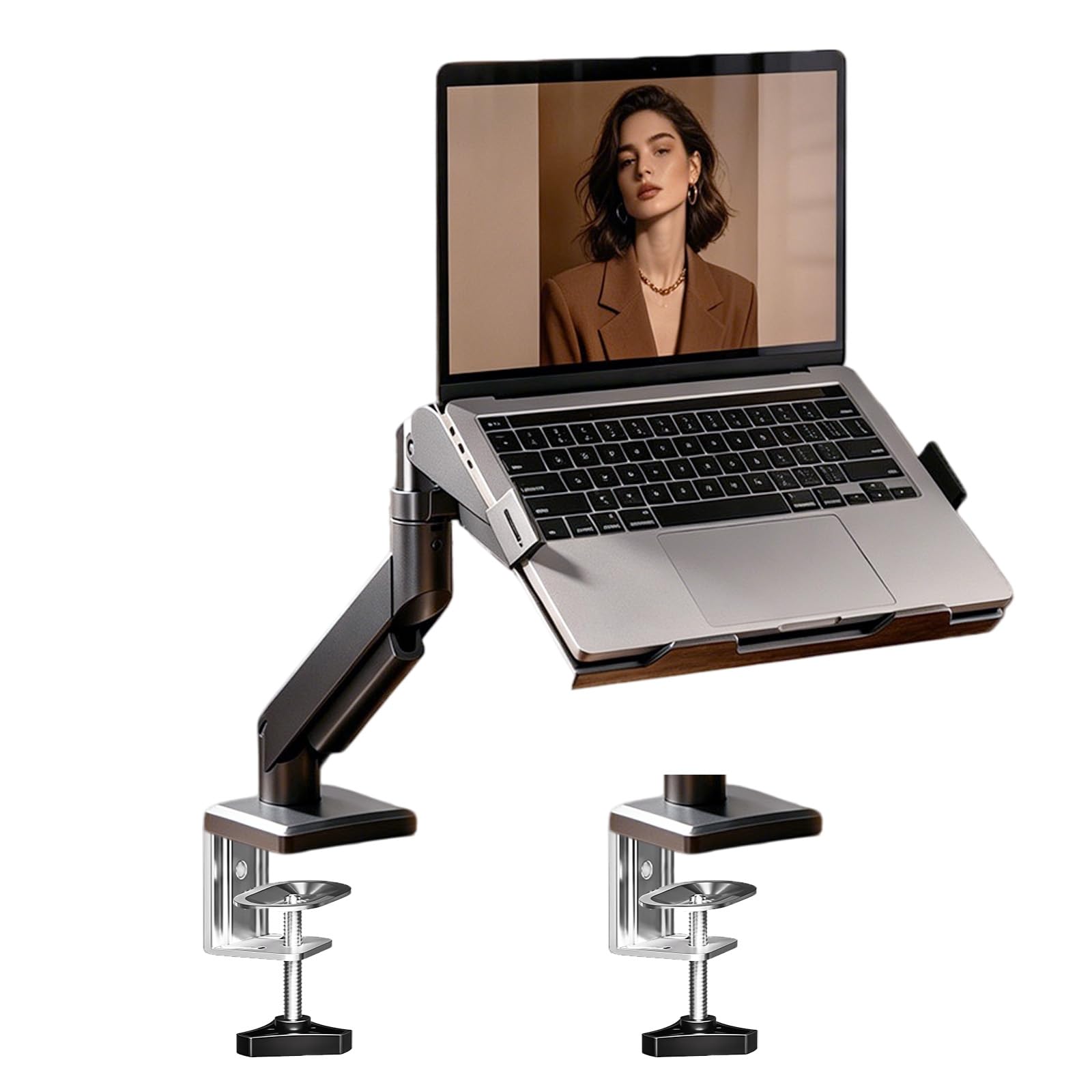 Supporto regolabile 2 in 1 per laptop | Supporto da scrivania per computer portatile da 11-17" e monitor da 17-32", supporta fino a 10 kg