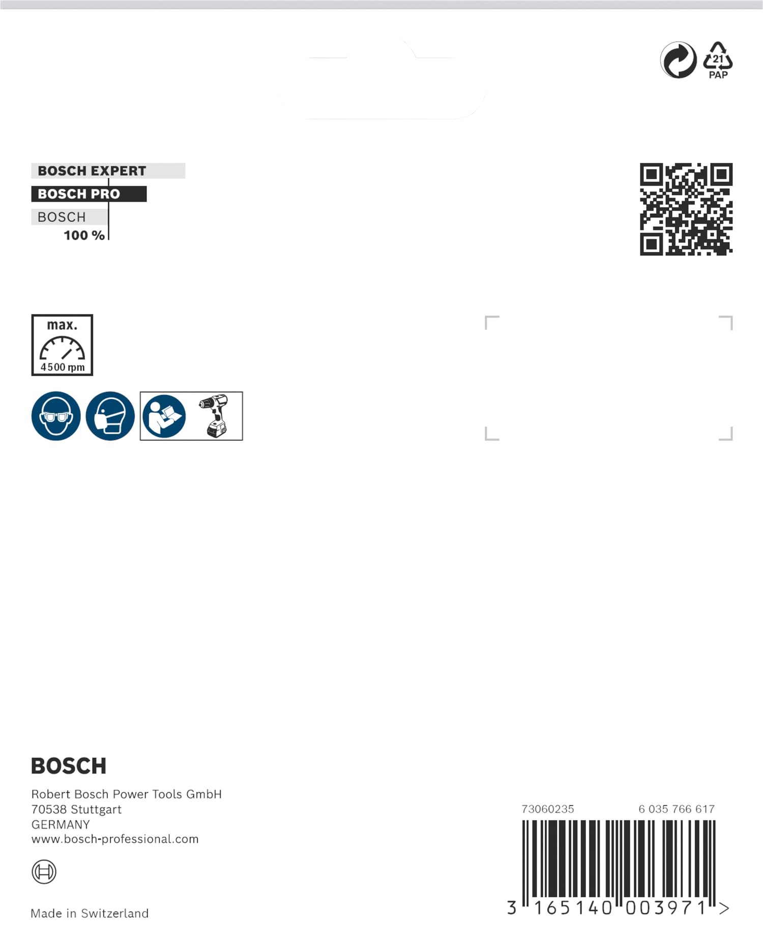 Bosch Profesional TALERZ GUMOWY TRZPIEN.RZ.