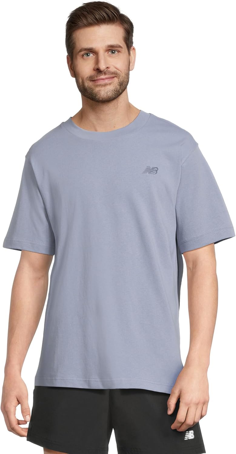 New Balance Men's Athletics Cotton T-Shirt, Dusk Shower, Large
