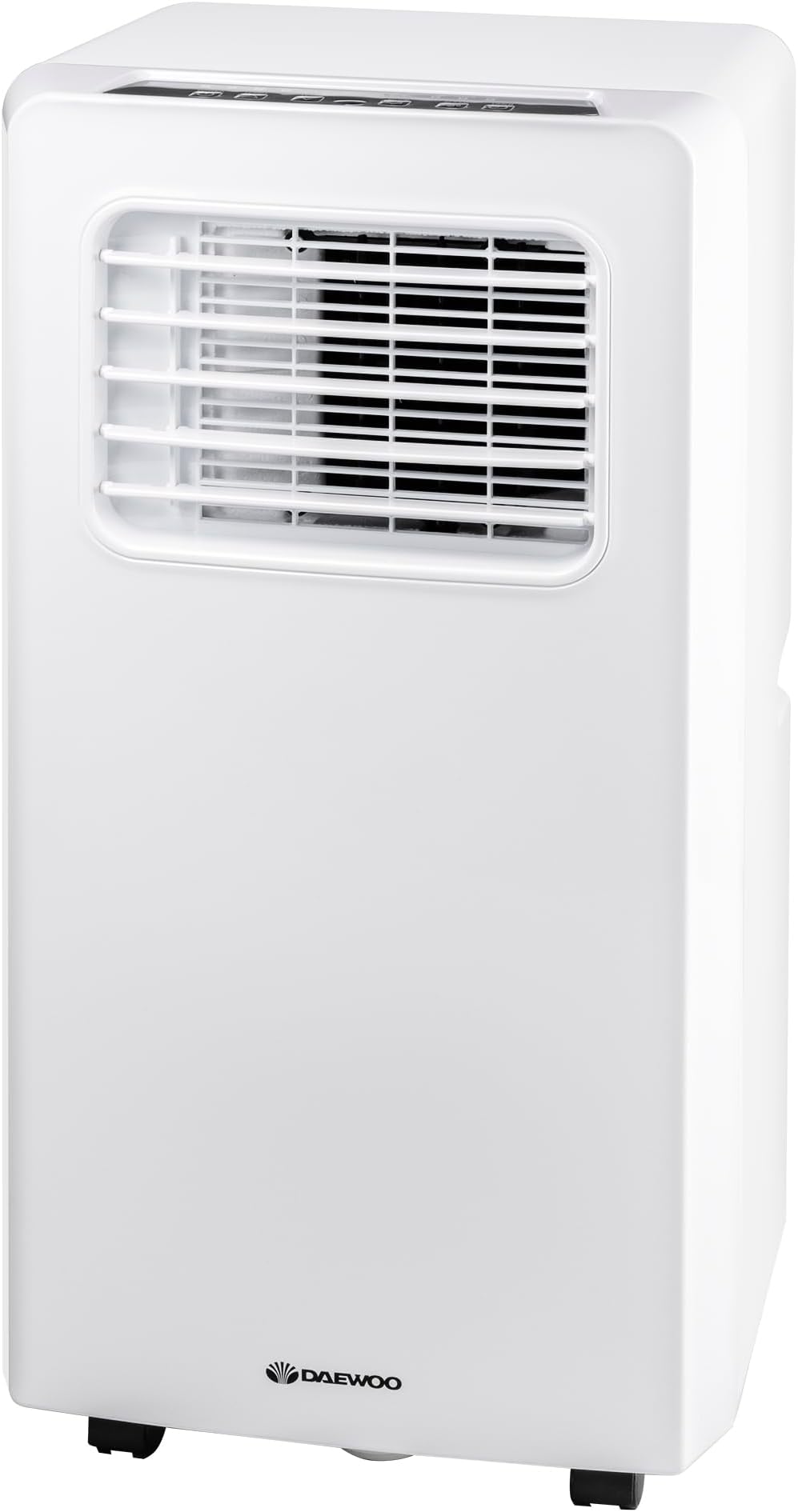 Daewoo 9000 BTU Portable 3-in-1 Air Conditioning Unit with LED Display, Remote Control, 24hr Timer, 2 Fan Speed Settings for Home/Large Office-White