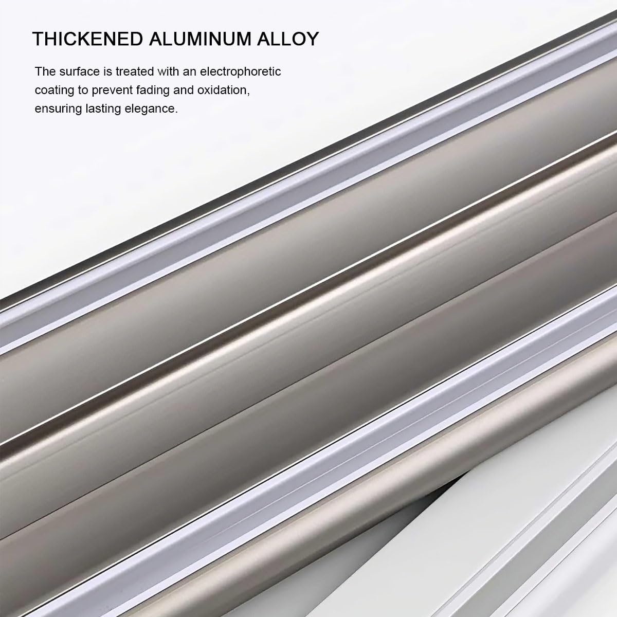 Rail en aluminium 2 couches Heavy-Du 3,6 m pour plafond lourd Design silencieux Séparateur de pièce polyvalent Disponible en 2 m à 6 m de profondeur