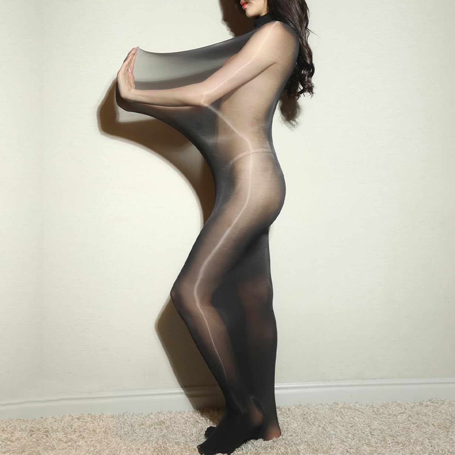 RUIBAVYA Women'S Bodystocking Body Stockings For Women Sexy Full Body Stocking Oil Shiny Body Stocking - Image 2