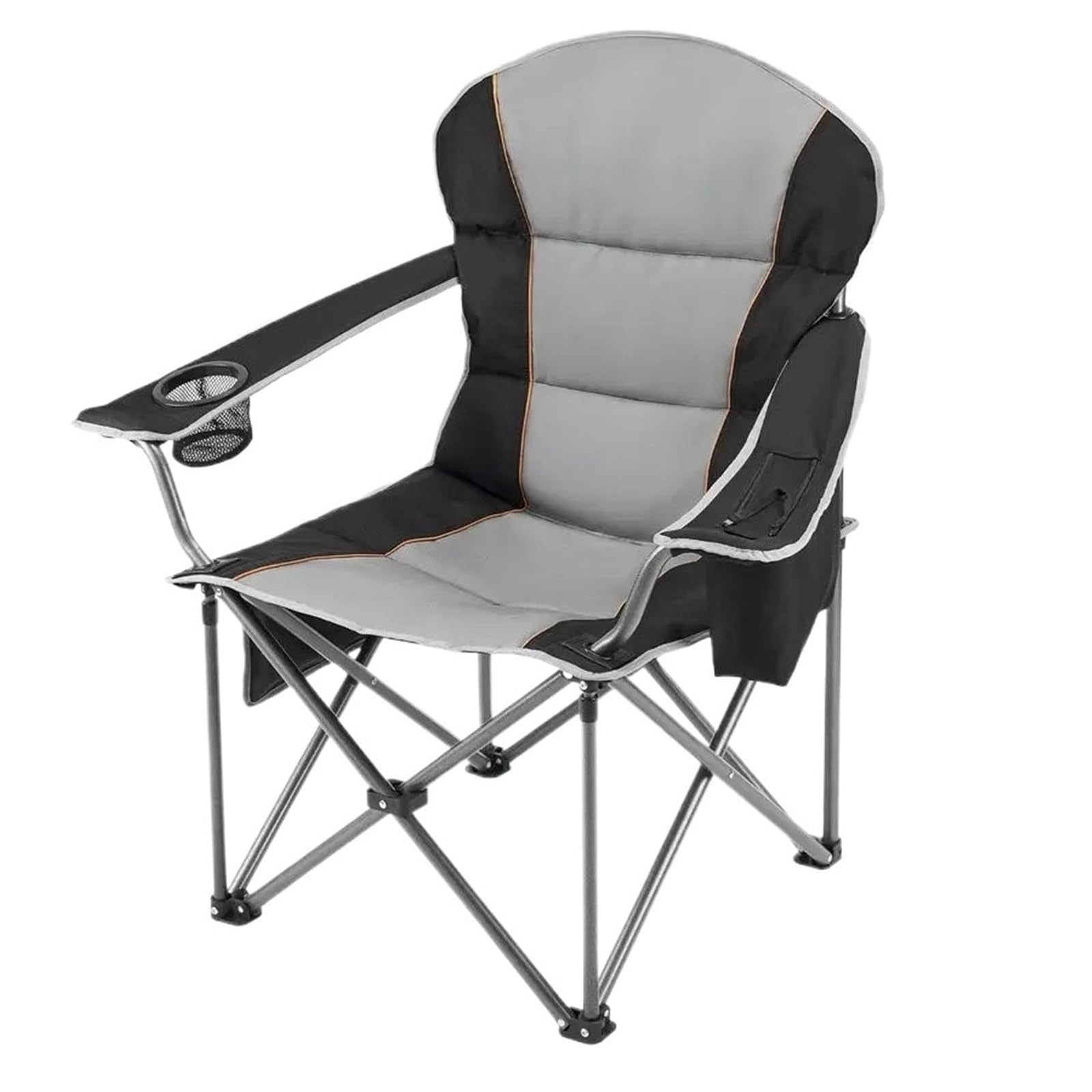 Chaise de camping robuste portable dotée d'un siège rembourré