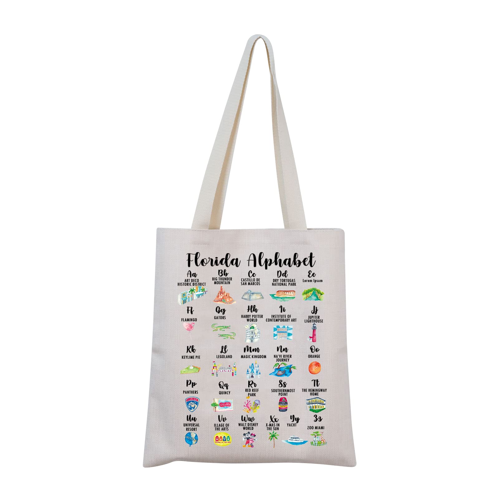 Florida Alphabet Tote Bag