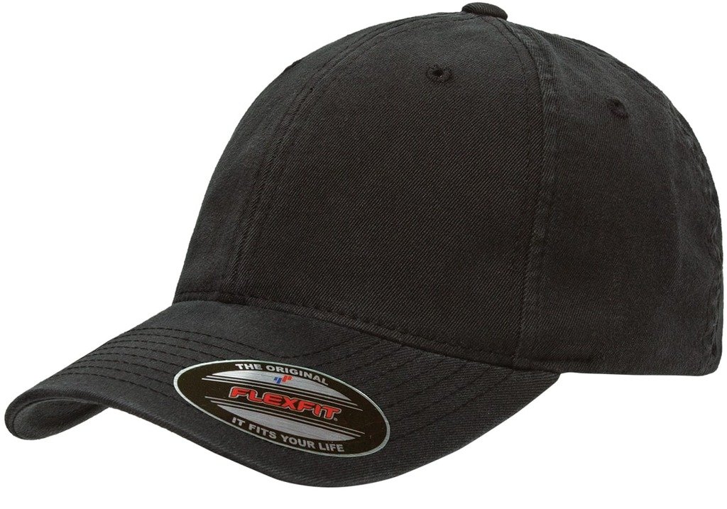 Gorra de algodón lavado de ropa de perfil bajo, Negro -