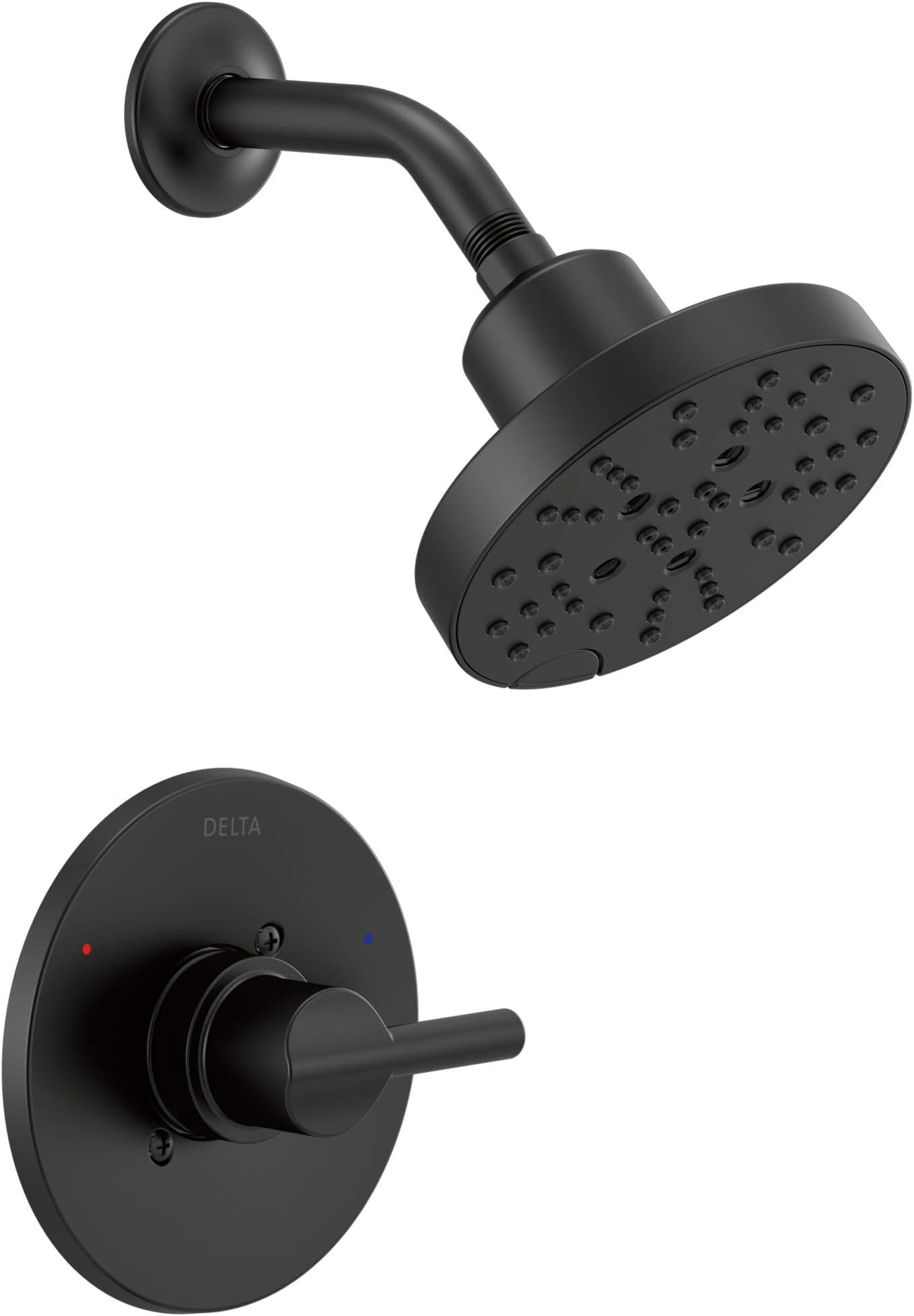 Delta Chamberlain In2ition 2in1 SingleHandle 4Spray Shower Faucet in Matte Black