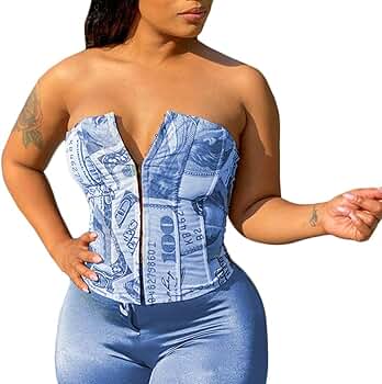 トップス washi corset leinwande Amazon.com: Littleforbig Women's Lace Up Boned Overbust