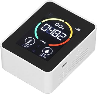 Detector Semiconductor de CO2 para Monitoreo de la Calidad del Aire en Tiempo Real en Invernaderos y Laboratorios (White)