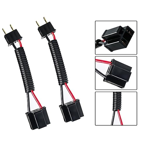 Miniatura 5 de Arnés de cableado de 3 clavijas a 2 clavijas, arnés de 3 pines hembra a 2 pines macho adaptador convertidor kit para H4651, H4601 Plug and Play para
