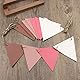 Tiardey 12 Flaggen Camping Wimpel Leder Banner Outdoor Hängeflagge - 4 Farben 12St
