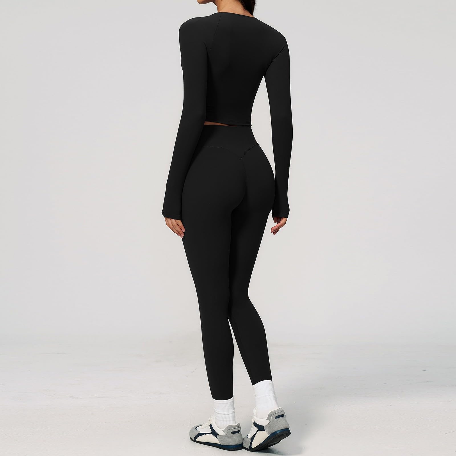 Abbigliamento Sportivo cremoso per Una vestibilità Snellente, Yoga all'aperto, Corsa, Traspirante, vestibilità Aderente, Yoga