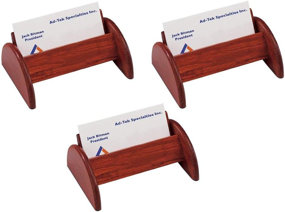 Rosewood Business Card Holder. Bulk Lot of 3 Pieces