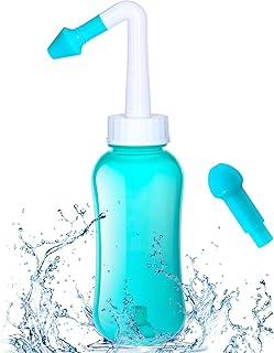 Nasendusche Set 300ml Nasenspülung Flasche Nasenspülkanne zur Sinus Spülung Nasenreinigung BPA-frei Neti Pot für Erwachsen...