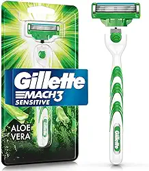 Gillette Aparelho De Barbear Mach3 Sensitive + 1 Carga