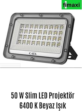 Genel Ct 4658 50 W Slim Led Projekt r 6400 K Beyaz I k D  Mekan, fx4658