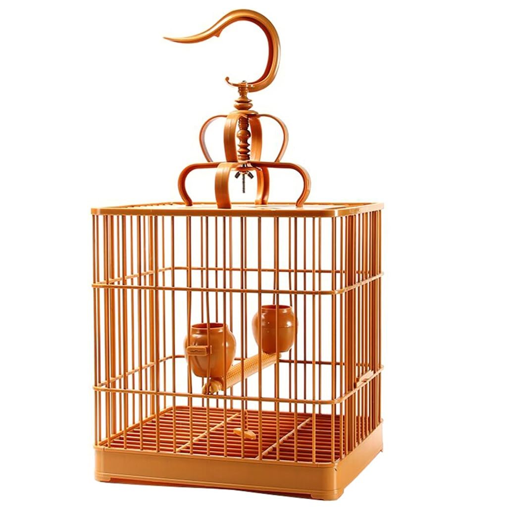 Portauccelli Combinazione da asporto Piatto di sterco Gabbia for animali Rettangolare Storno Myna Orologio Pappagallo Speciale Gabbia for uccelli di piccole dimensioni Gabbie per animali
