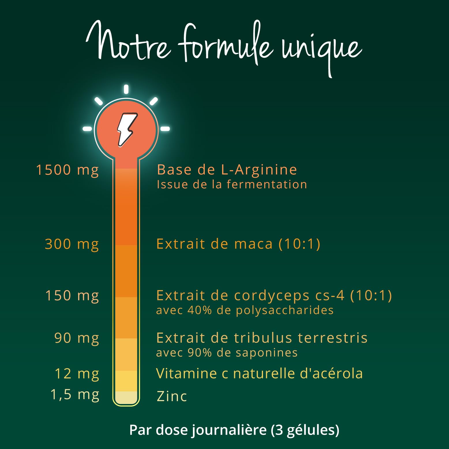 Maca + L-Arginine | Avec Tribulus & Zinc | VEGAN & Sans Additifs | 180 Gélules | Vegavero®