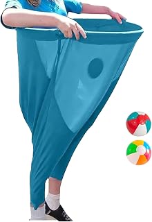 Siuwddee Sacos De Patata para Carreras Infantiles | Juegos De Relevos para Jardín - Pantalones Elasticos con 2 Pelotas Saltarinas Juego Divertido Exterior para Parque Picnic Reuniones Familiares