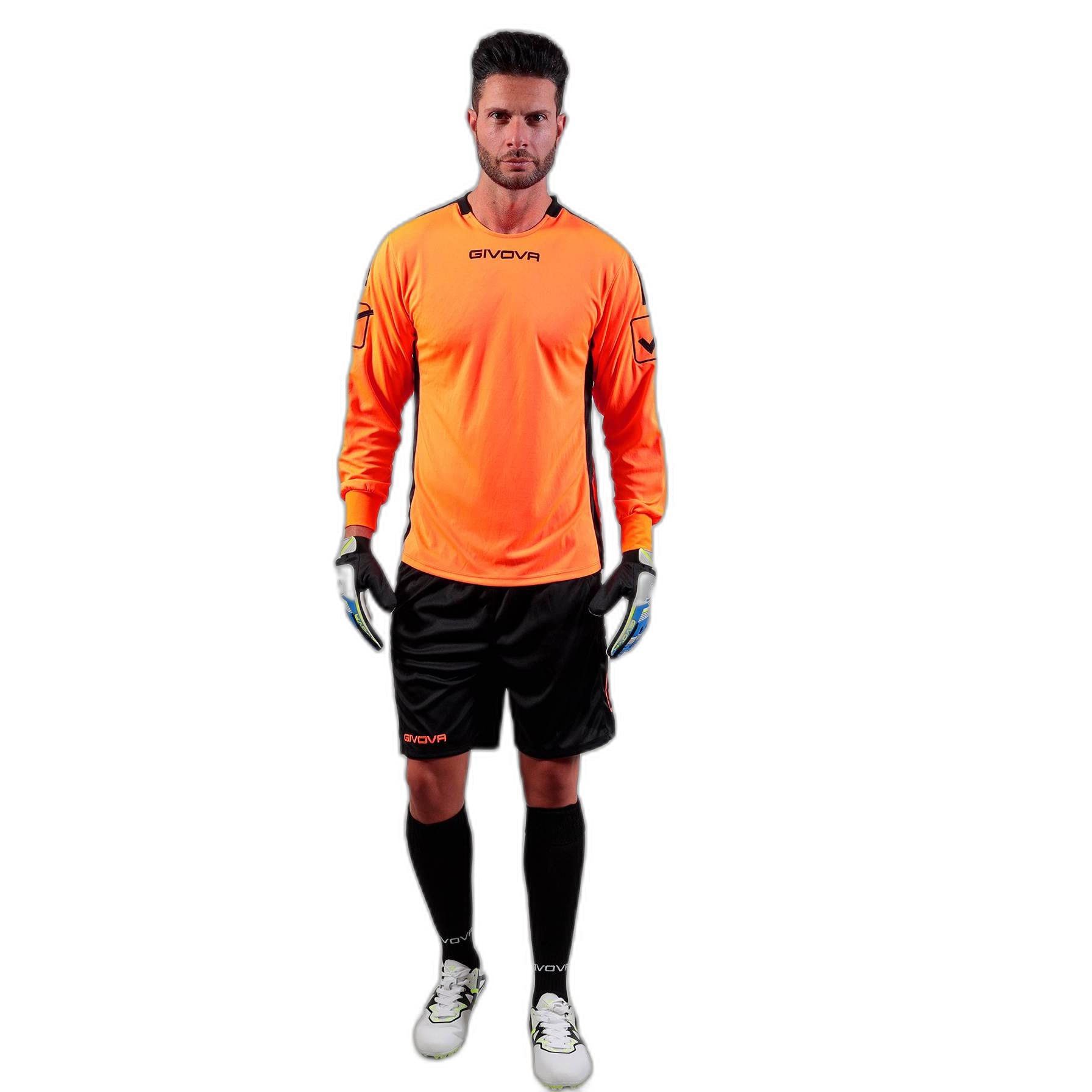 Givova Toriere Hyguana Set for Men S Arancio/Nero Fluo