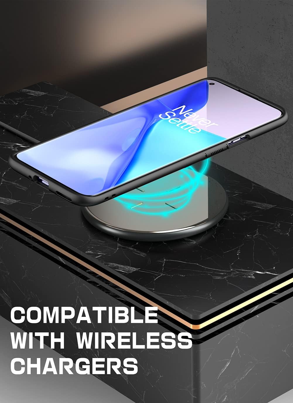 SUPCASE Unicorn Beetle Style Series Case Designed for OnePlus 9(2021 Release), Premium Hybrid Protective Clear Case (Black)