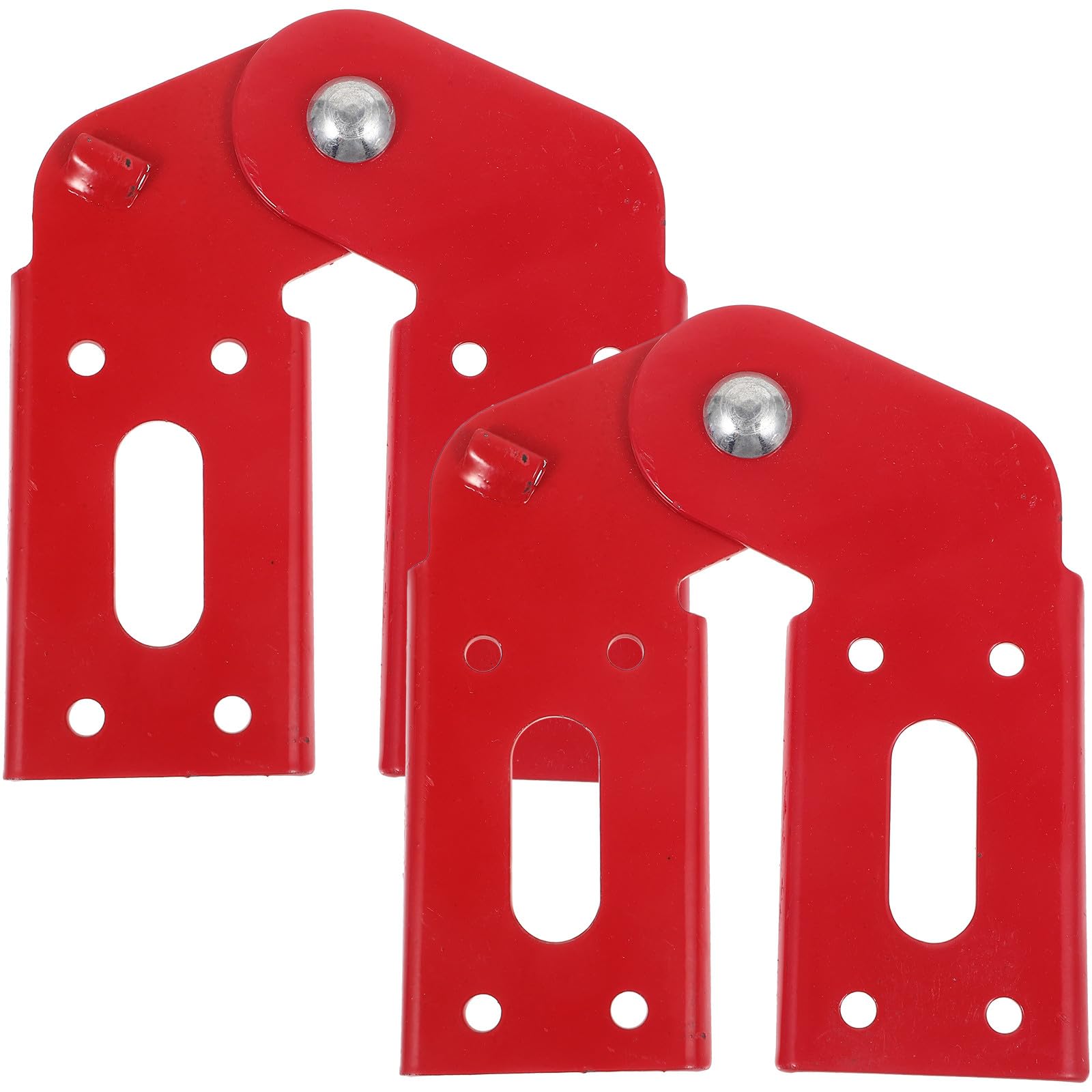 Charnières en fer Baluue rouge pour échelle pliante de grenier x2