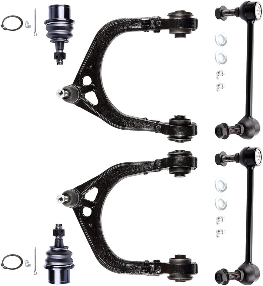 6pc Set Front Suspension Kit Upper Control Arm w/Ball Joint Sway Bar Link Lower Ball Joint Replacement for Chrysler 300,for Dodge Challenger Charger Magnum
