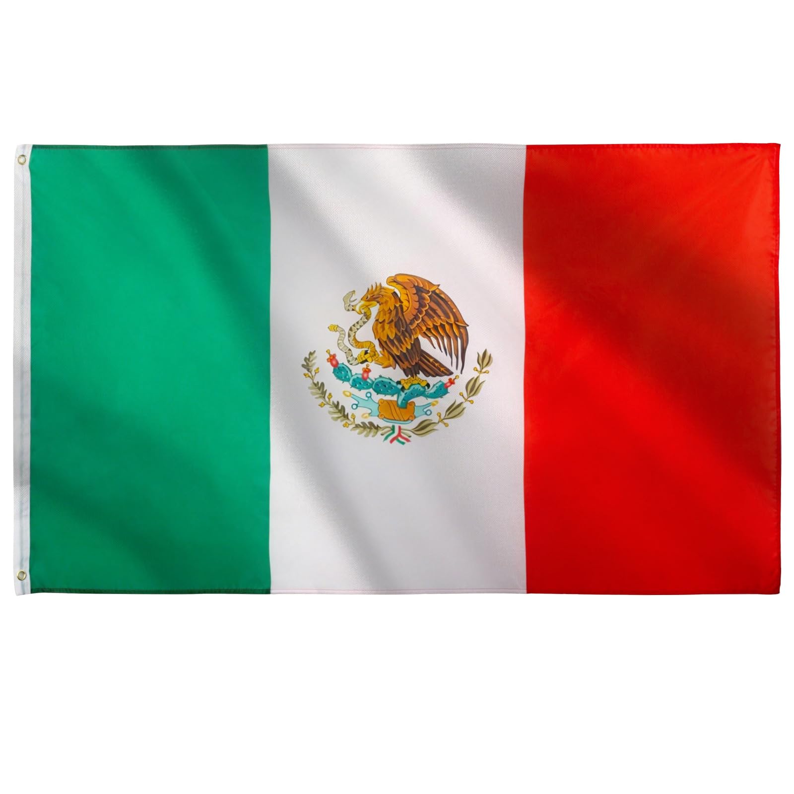 5x3ft Large Mexican Flag Mexico Party Decorations, Big Mexico Flag for World Cup Football 2026 Mexican Decorations Independence Day Olympic Sports Events Bar Garden Street Parade