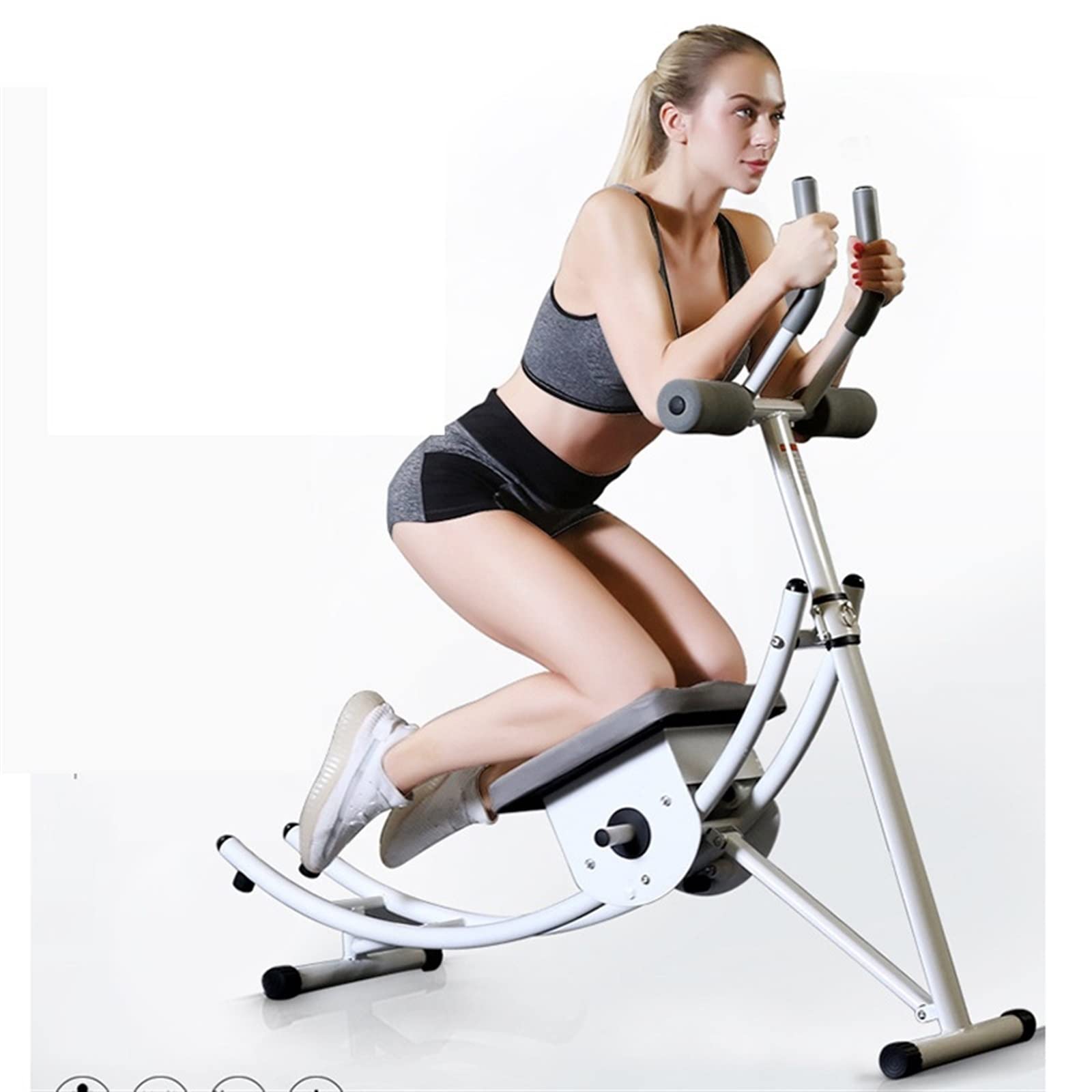 ZOIKOM Sit-up board, Direct Home Fitness Equipment Foldable Roller Coaster Waist And Abdomen Machine Multifunctional Abdomen