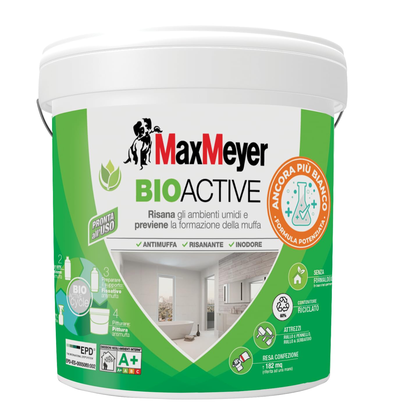 MAXMEYER Bioactive A+ Plus 14L, Bianco, 2025