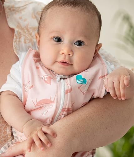 Miniatura 5 de Love to Dream Swaddle UP - Bolsa de transición Lite, rosa claro, grande, 19-24 libras, alas patentadas con cremallera, ayuda suavemente al bebé a