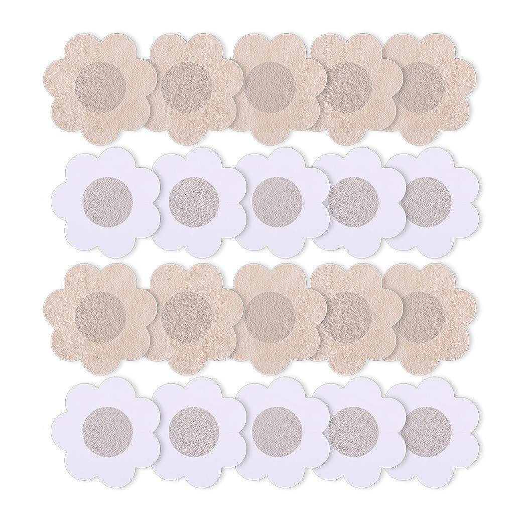 Nipple Sticker Solid Color 10 Pairs Lightweight Nonslip Mini Round Sticky Adhesive Invisible Bra Non-Woven Lift Sticky Adhesive-image-16