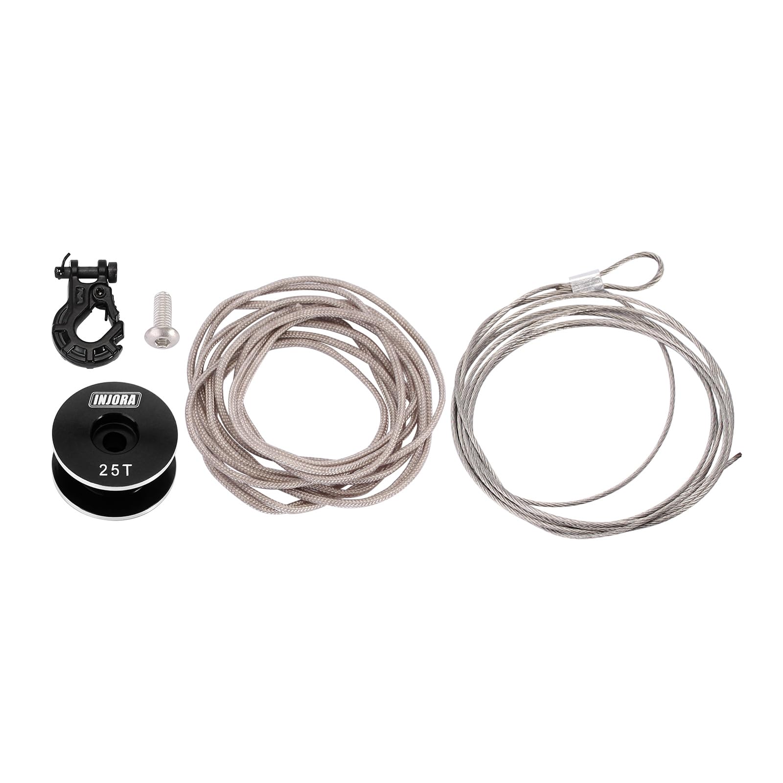 INJORA INJS022-360 22KG Servo Digitale a Rotazione 360° con Molla Cavo a Profilo Basso 25T per Modelli di Auto e Barca RC