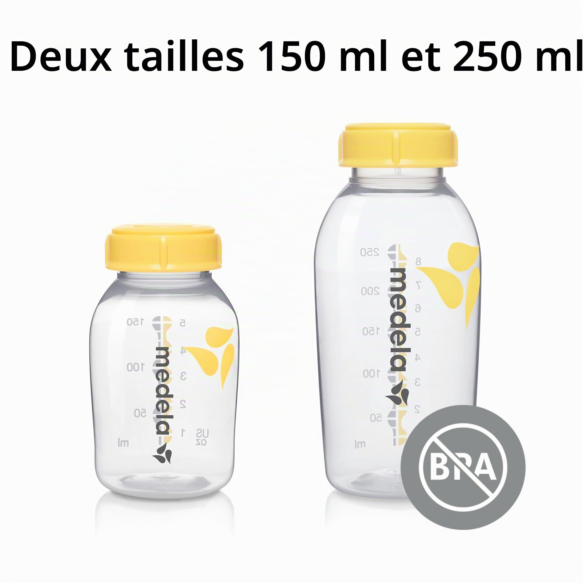 Medela 800.0796 Lot de 3 bouteilles de lait 150 ml