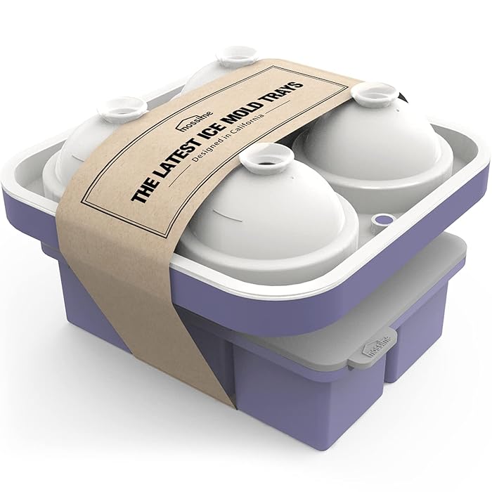 Buy Large Ice Cube Tray, 2.5 Inch Sphere Whiskey Ice Cube Mold & Big