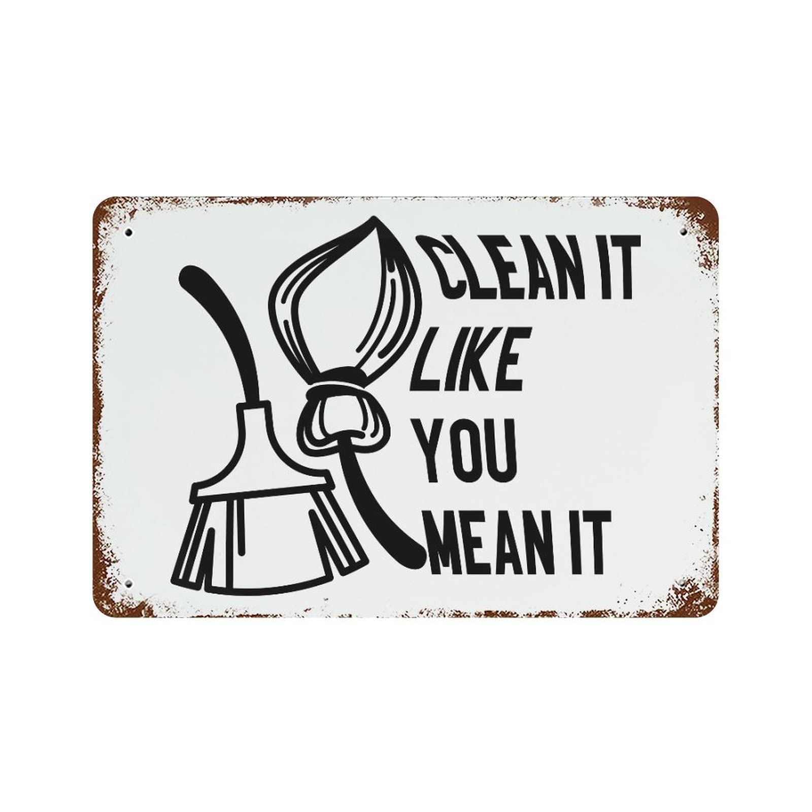 Plaque en aluminium : le cadeau de motivation vintage idéal pour décorer une porte ou un bar