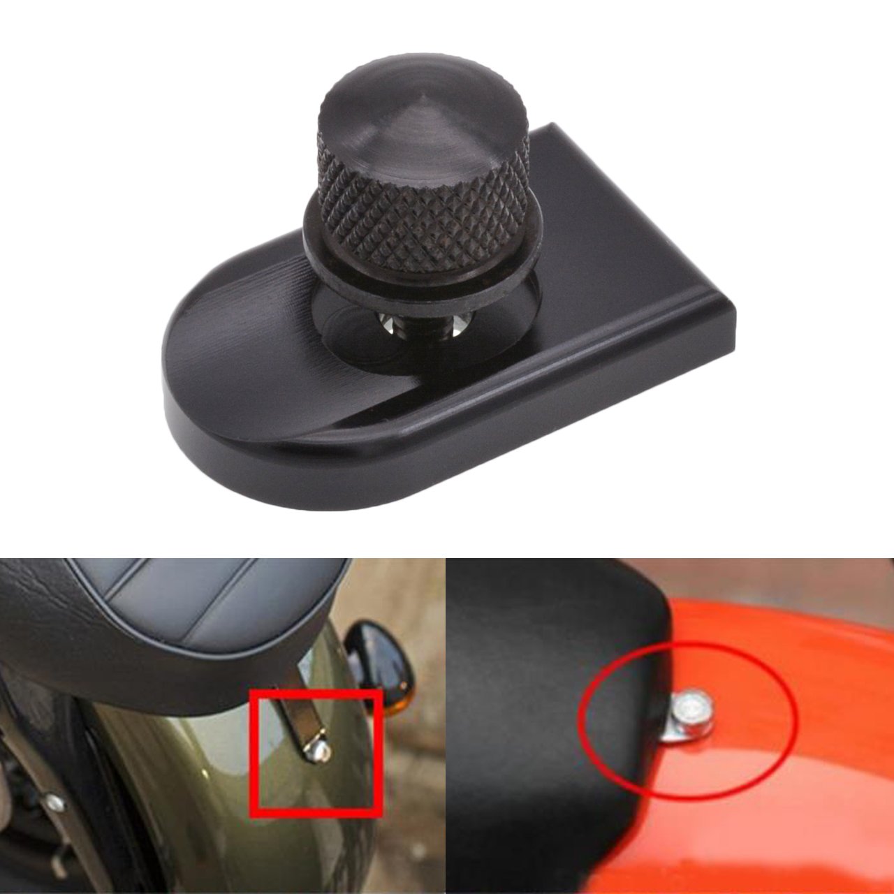 X AUTOHAUX - Bulloni Zigrinati Per Sella Moto, 2 Pezzi In Alluminio Blu - Facili Da Montare A Mano