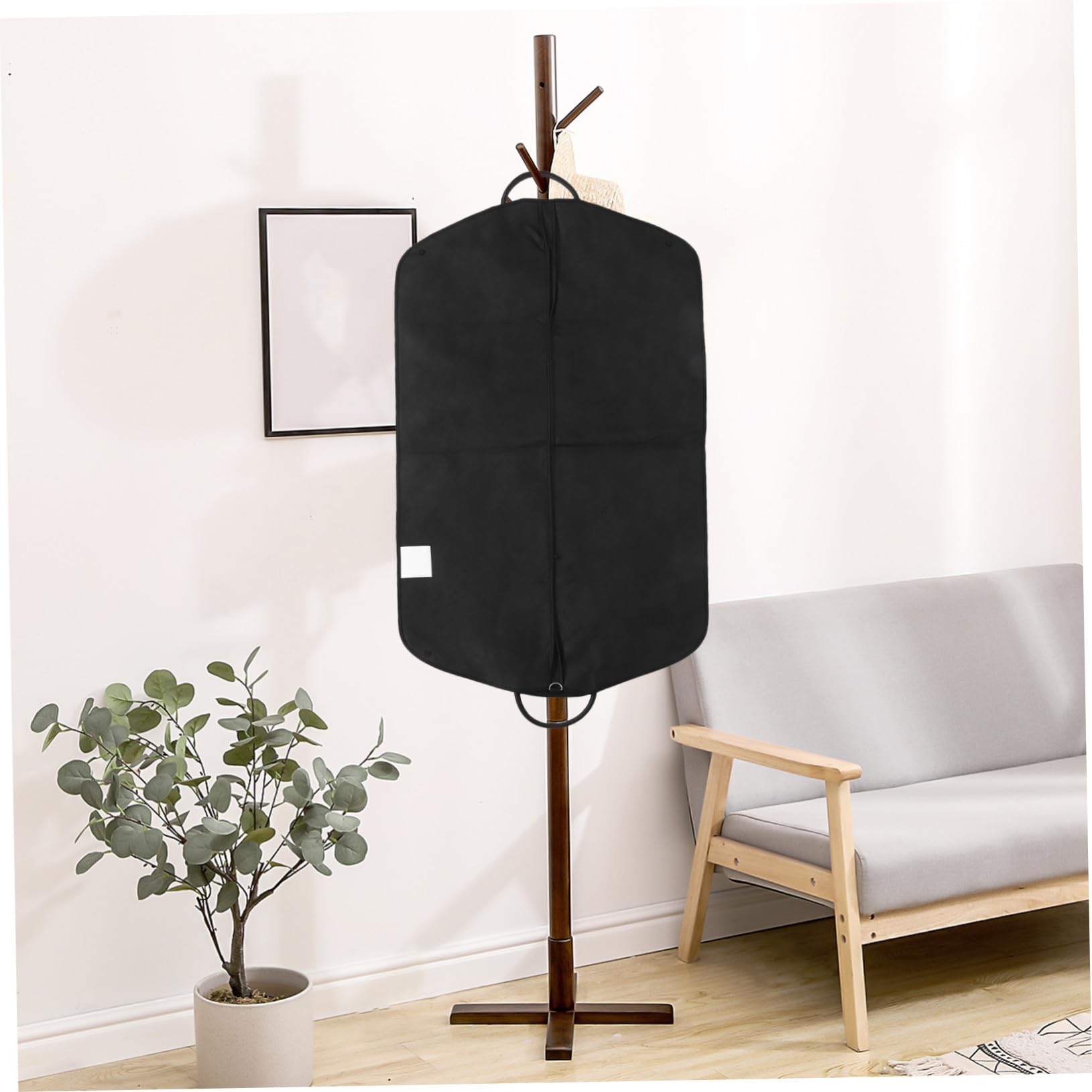 2 Piezas Bolsa para Trajes con Asa Funda de Tela No Tejida para Ropa Protector Antipolvo Ligero y Transpirable para Viajes de Negocios y Armario Adecuado para Abrigos y Chaquetas