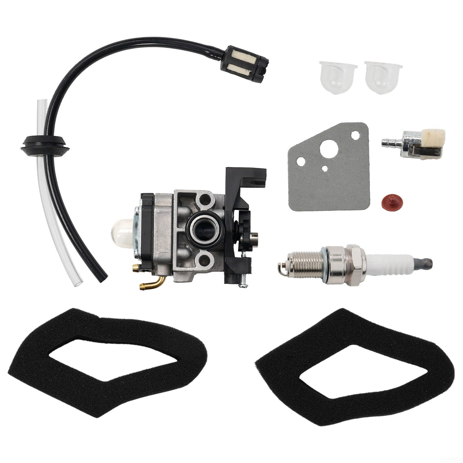 Carburetor Set For Honda GX25 GX25N FG110 for MANTIS Tiller 4 Cycle Engine, Lawn Mower Attachment, For FG0 For FG0K, For GX25NT, For HHT25S, For MANTIS GX25 Engine Tiller, Easy To Install