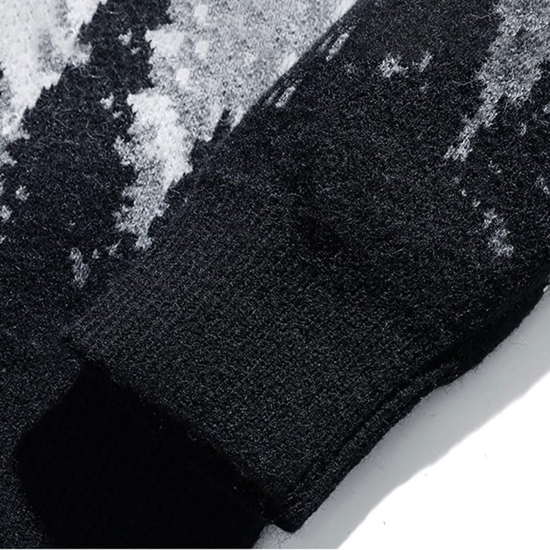 Men's Winter Round Neck Sweater Men Loose Shoulder Versatile Knitted Top