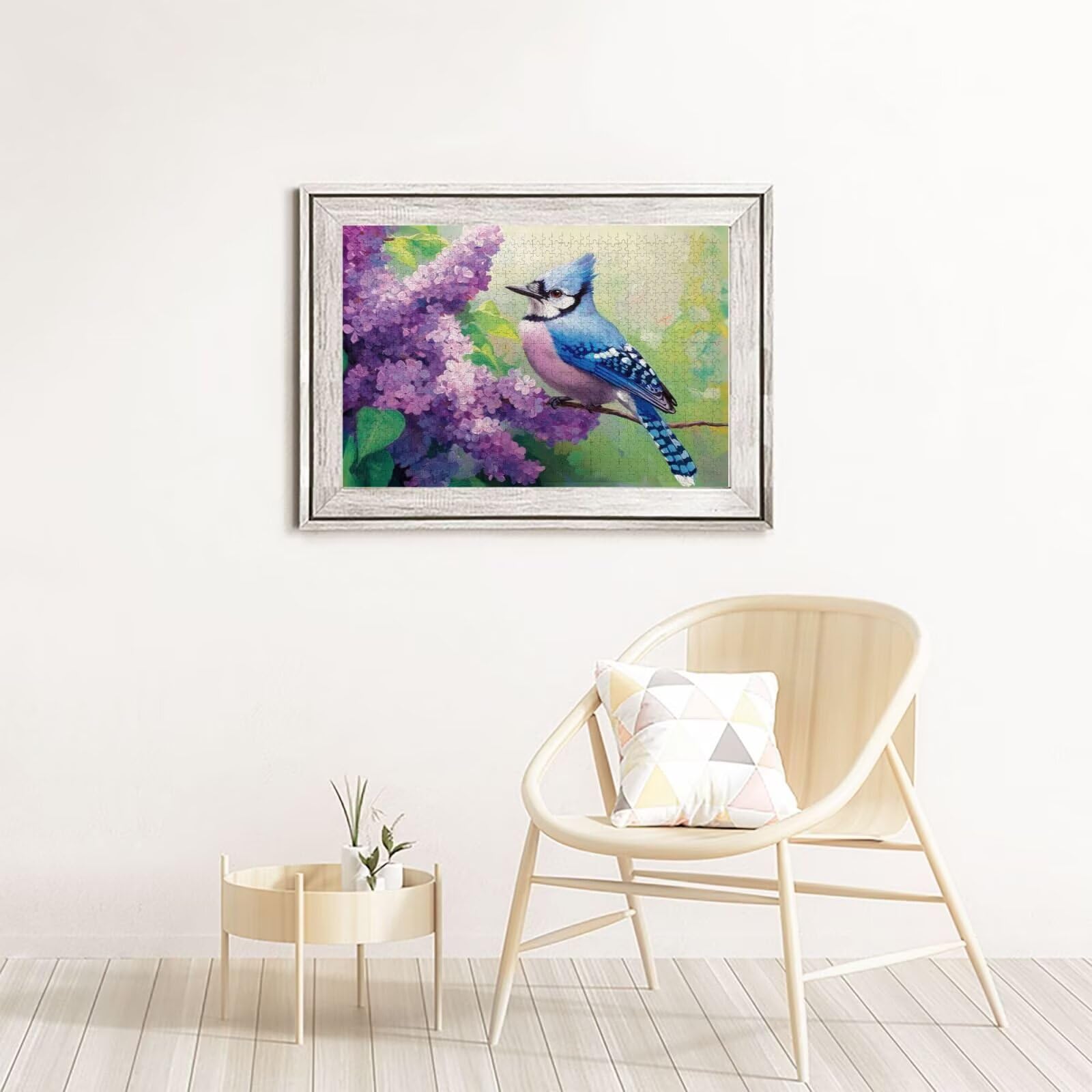Puzzle 2000 Teile, Puzzle Erwachsene, Holzpuzzle Blume Impossible Jigsaw, Clevere Rätsel, HD Farbe Jigsaw mit Geschenkbox Verpackung for Room Decor, Geschenke für Frauen Lavendel 100x70cm p-2045