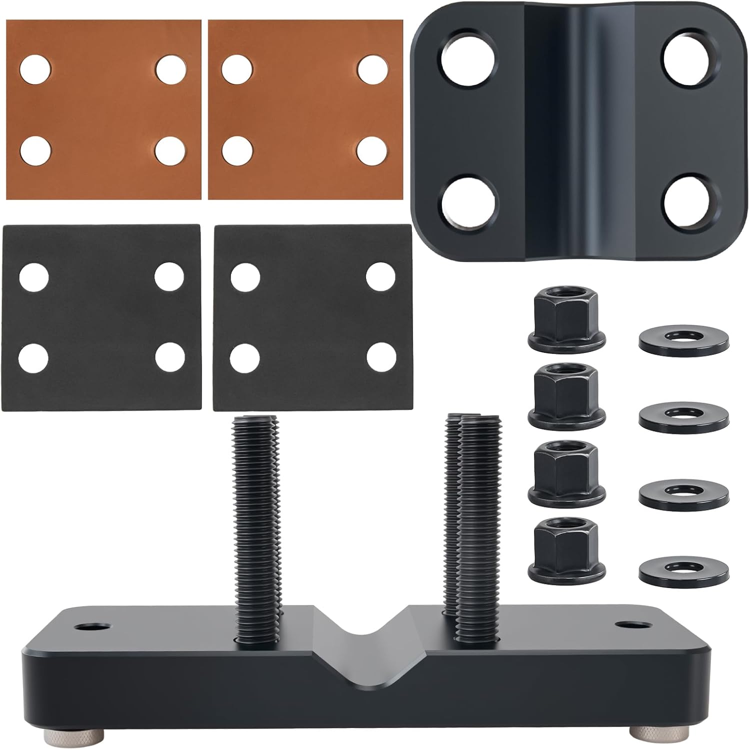 Professional Grade Heavy Duty Barrel Vise Tool, Universal Barrel Clamp Surface Protection Design for Cleaning and Maintenance (Black)