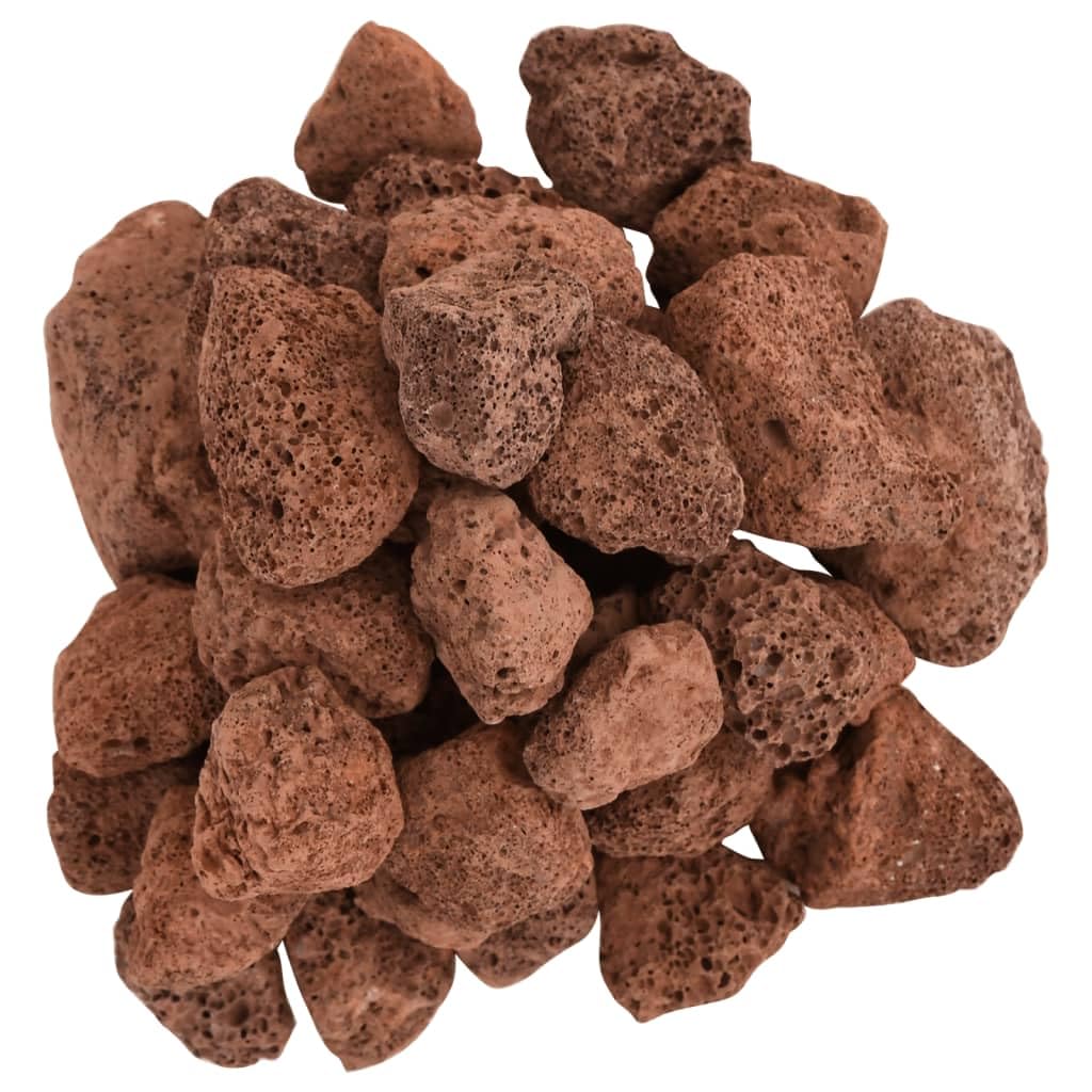 Lavagranulat 25 kg Rot 3-5 cm | Natürlicher biologischer Filter, Aquarium Dekoration, pH-neutral, für Süß- und Salzwasser