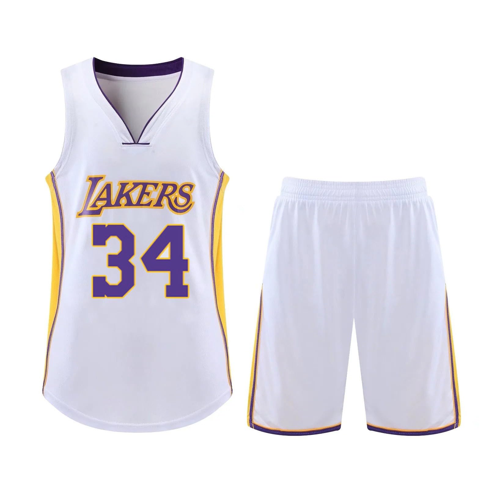 Maillot de Basket Enfant, Tenue Basket Enfant Garcon, Maillot sans Manches et Pantalon Court Garçon/Homme