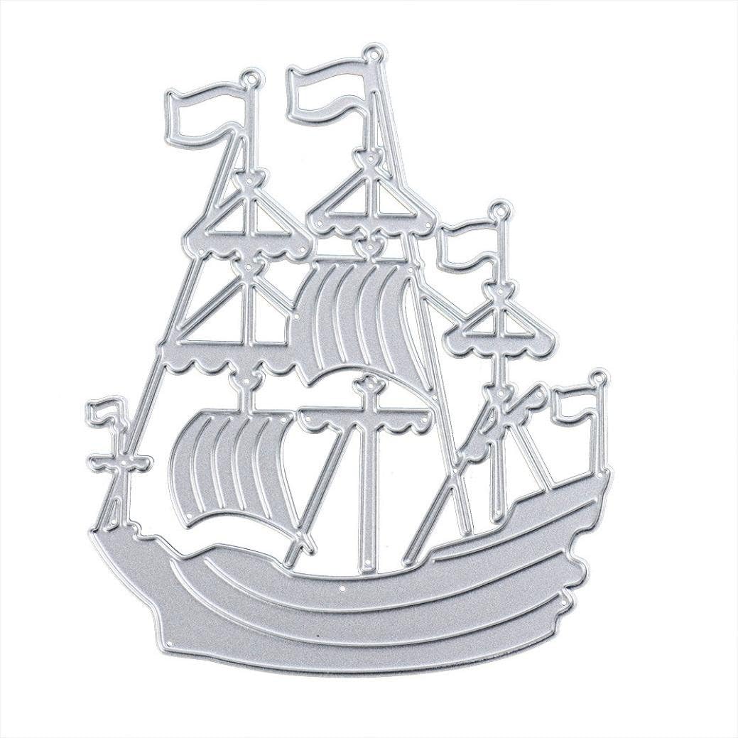 Ularma DIY Metal Cutting Dies Stencil for Scrapbooking Embossing Album Paper Card Hand Craft Lessons Party Decor (F)