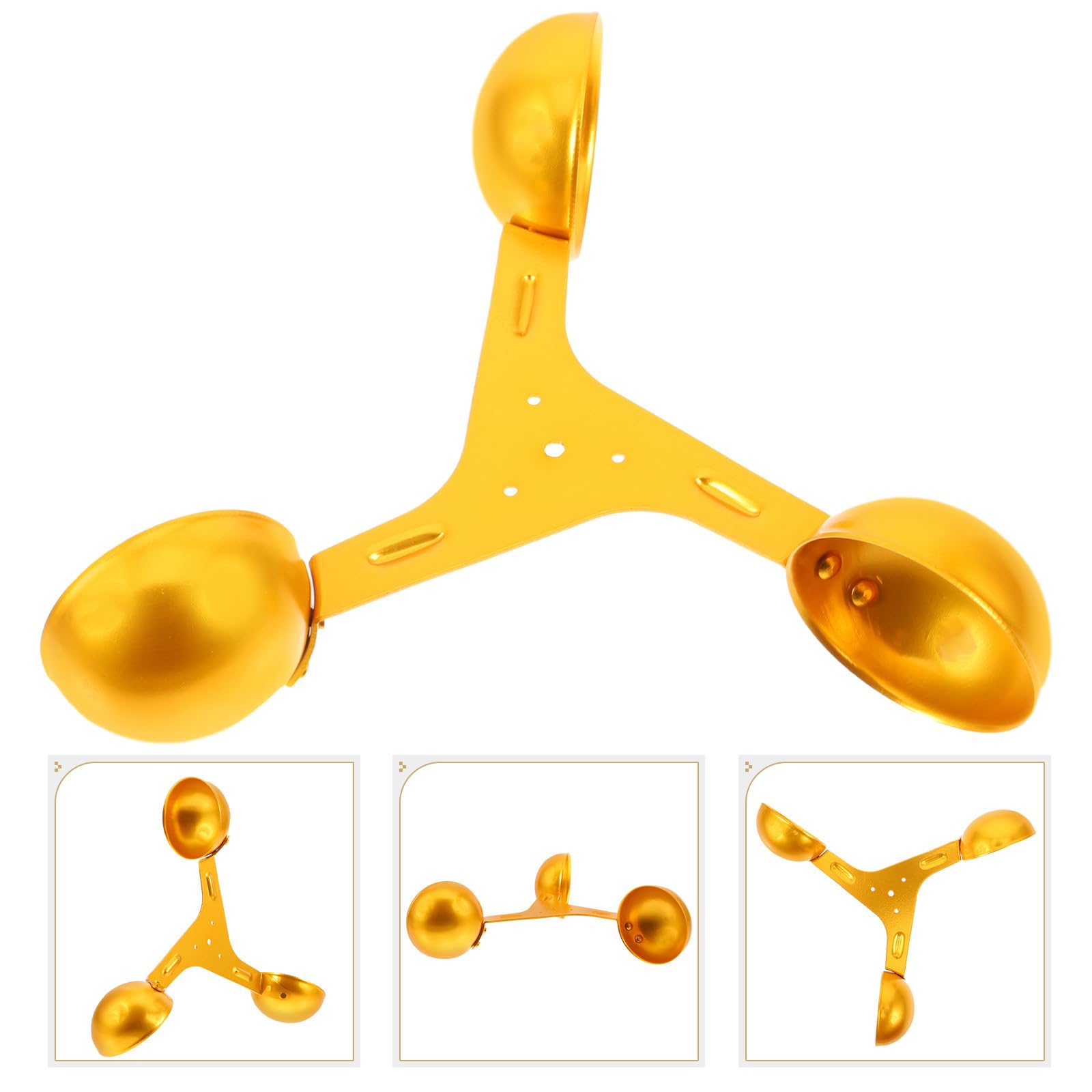 3 Tassen Anemometer Windgeschwindigkeitsmesser Aluminium Windmesssensor für Windrichtungs und Geschwindigkeitsmessung im Außenbereich