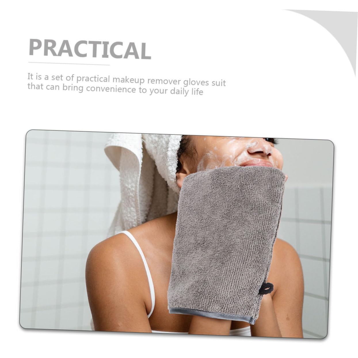 BESTYASH 3 Set Per Microfibra Muffole Comfortevoli Per Struccare Makeup E Rimuovere Accessorio Per La Della E 4 Pezzi * 3