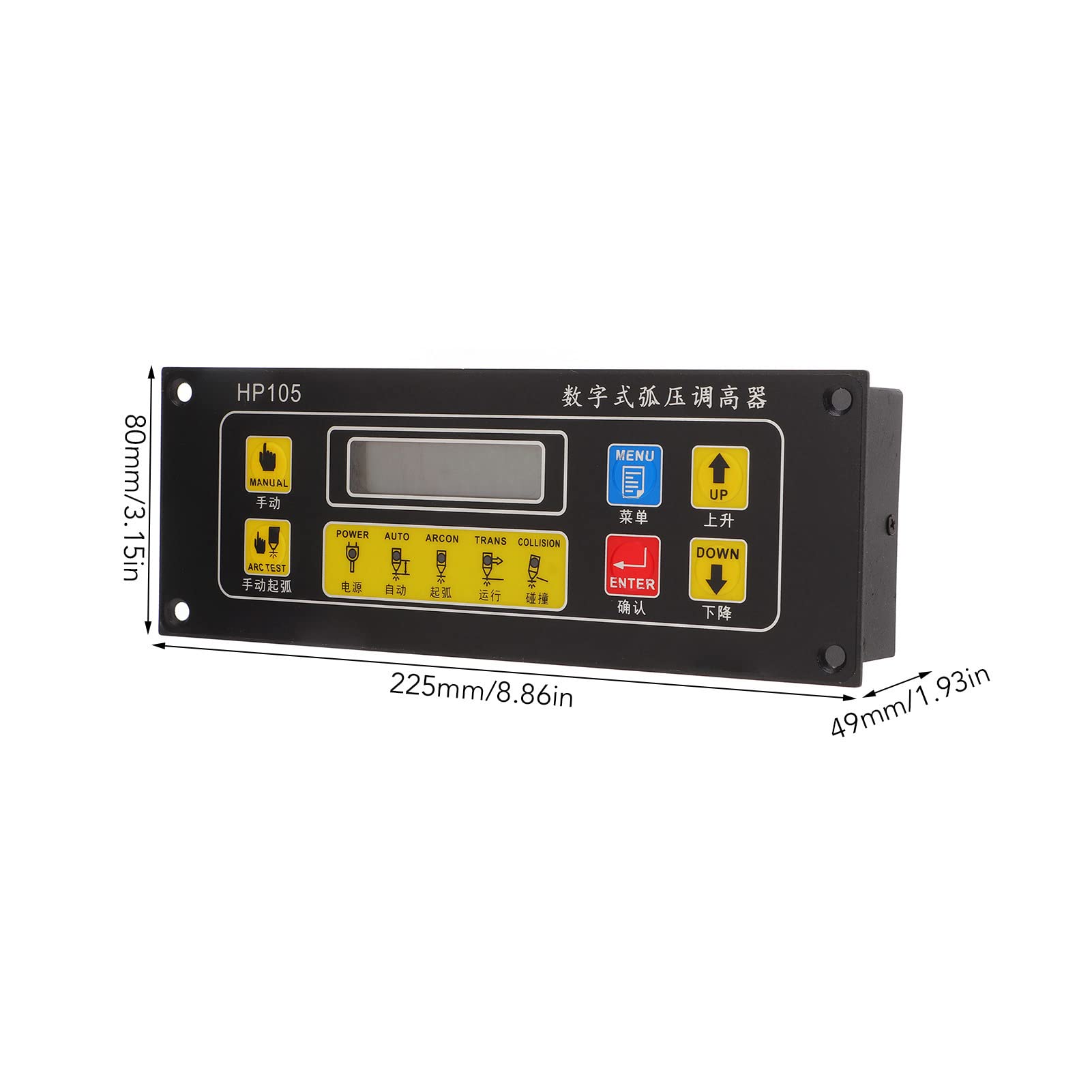 Cocoarm Kontroler Wysokości Palnika, Regulator Wysokości Palnika Plazmowego ze Stopu Aluminium DC 24 V 30 do 250 V Napięcie łuku, Automatyczne Ręczne Podnoszenie IP64 do Spawania Plazmowego CNC