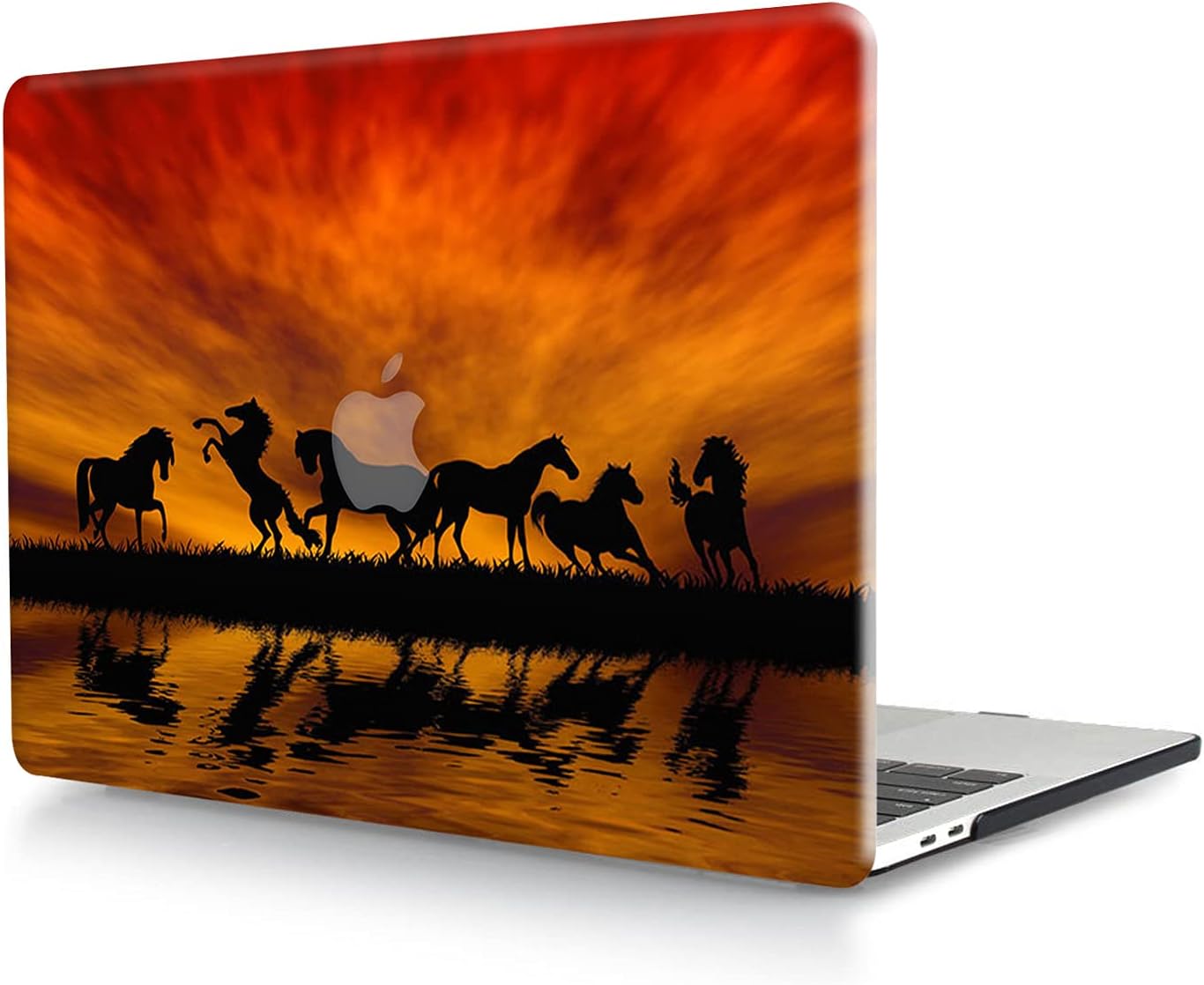 Case Compatible with MacBook Pro 16 inch 2020 2019 Release A2141, Plastic Color Pattern Protective Hard Shell Laptop Cover Compatible with Mac Pro 16 with Touch Bar - Horse