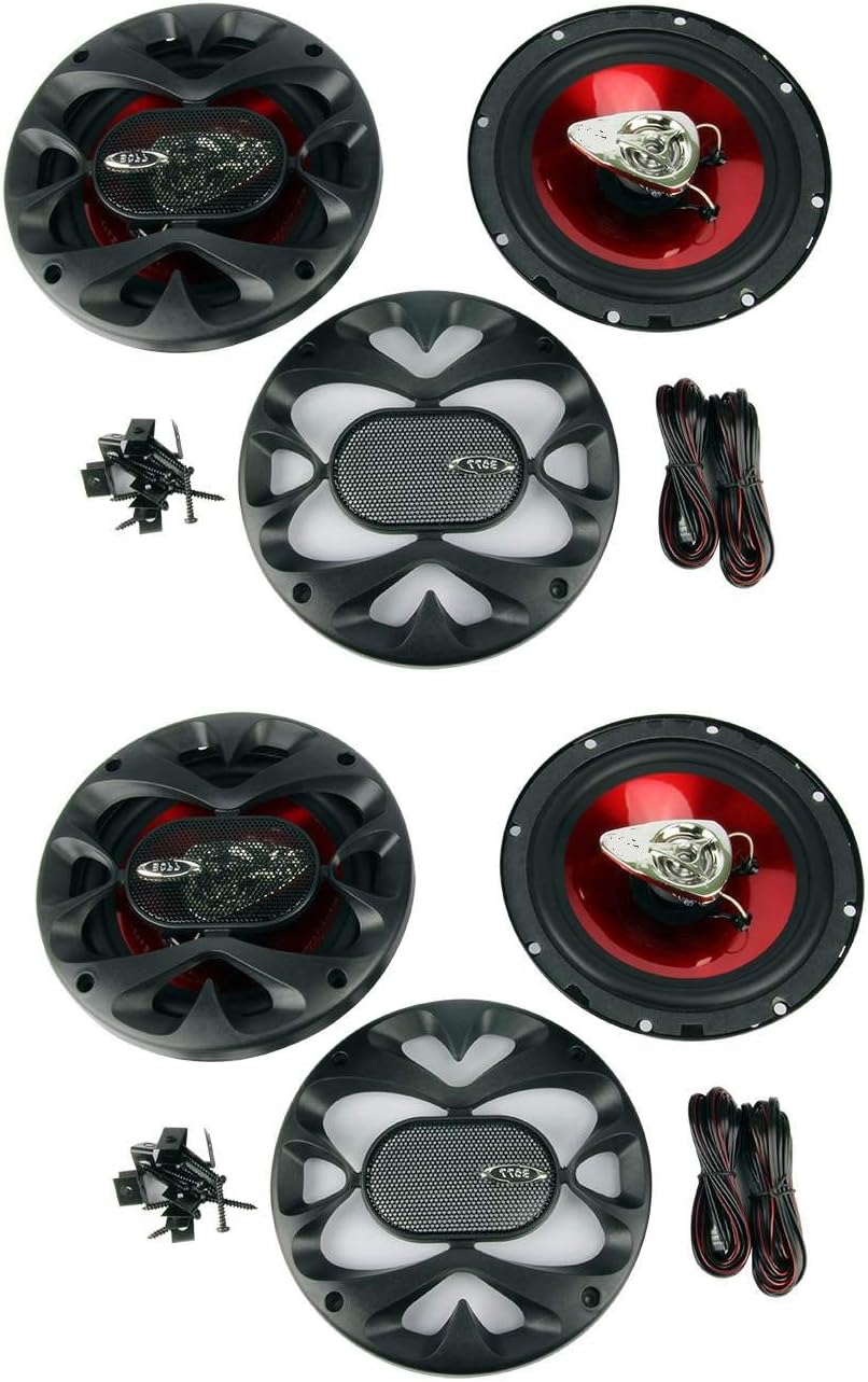 New 4) New BOSS CH6500 6.5" 2-Way 400W Slim Mount Car Coaxial Speakers Audio Stereo- PUNER Store